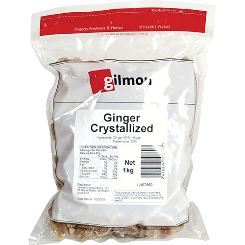 Gilmours Crystallised Ginger 1kg