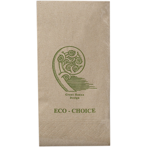 Eco Choice 8 Fold 1Ply Kraft Dinner Serviettes 200pk