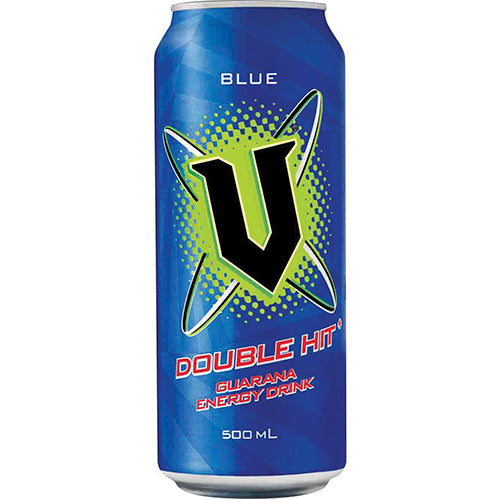 V Blue Guarana Energy Drink 12 x 500ml