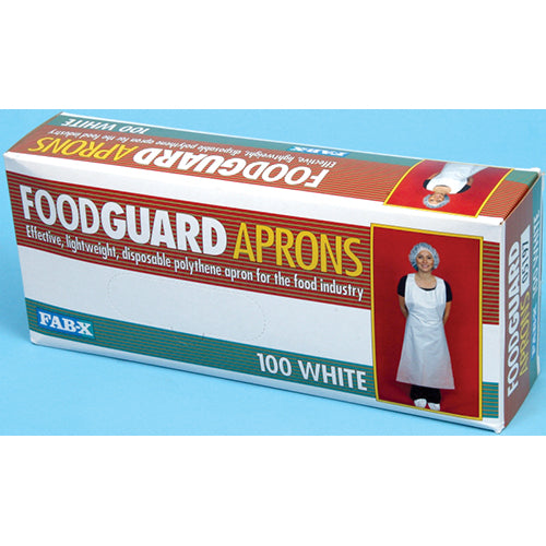 Med-X Polythene White Aprons 100ea