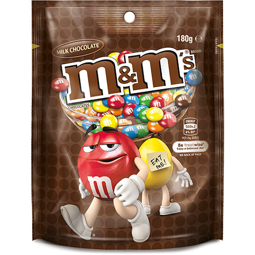 M&M's Milk Chocolate Pouch 180g