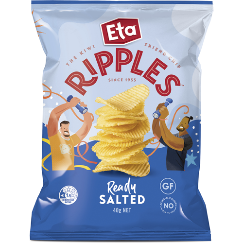 Eta Ripple Cut Ready Salted Potato Chips 40g