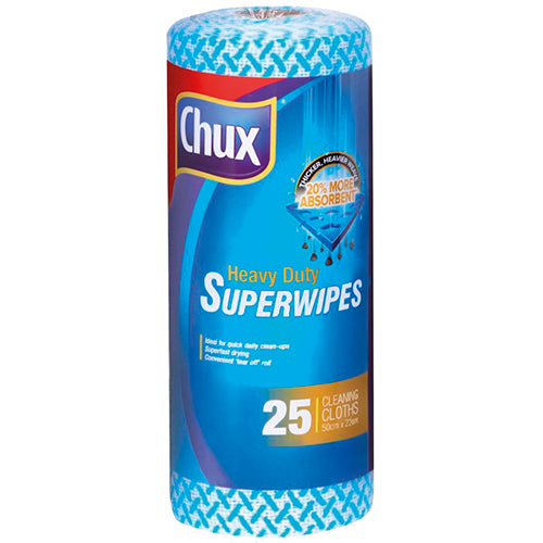 Chux Heavy Duty Superwipes On A Roll 25pk