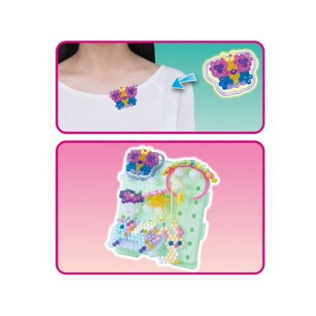 Aquabeads Fairy World set includes 820 colorful beads to create magical fairy-themed designs and wearable accessories.