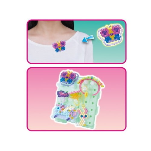 Aquabeads Fairy World set includes 820 colorful beads to create magical fairy-themed designs and wearable accessories.