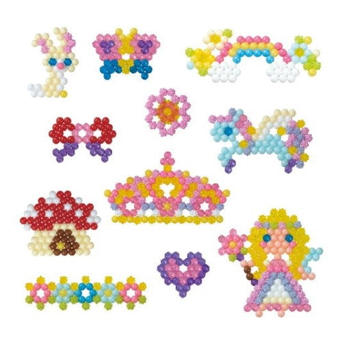 Aquabeads Set - Fairy World with 820 vibrant beads for creating magical fairy-themed designs and wearable accessories.