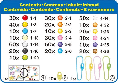 Aquabeads Charm Maker Refill Pack with 480 vibrant beads in various shapes and colors for crafting unique accessories.