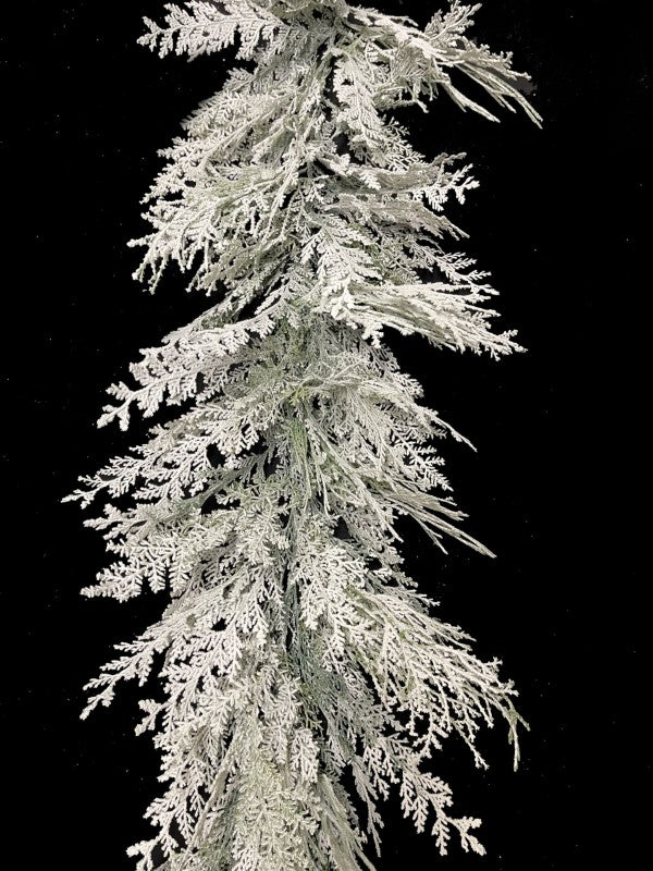 Christmas Garland - 200cm PE Snowy Cedar Garland