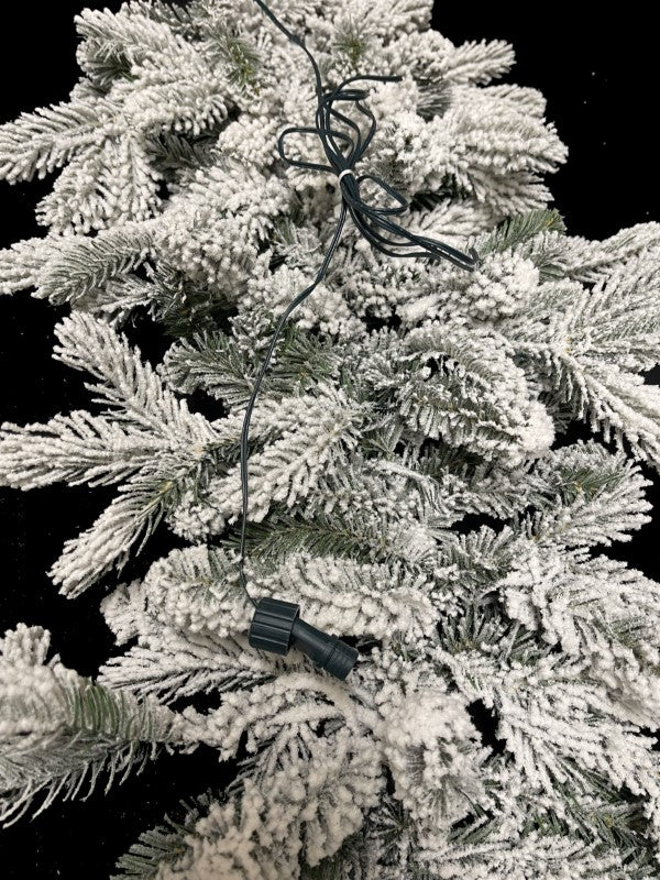 Christmas Garland - 200 cm Snowy Garland with Warm LED