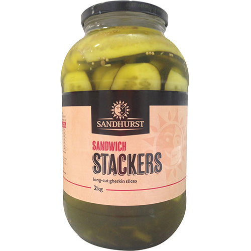 Sandhurst Sandwich Stackers Gherkins 2kg
