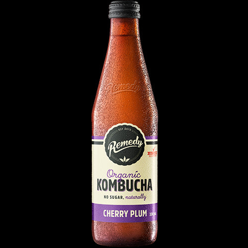 Remedy Cherry Plum Organic Kombucha 12 x 330ml