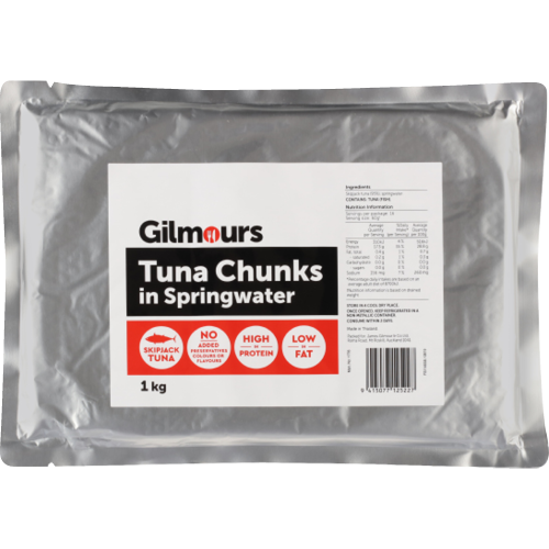 Gilmours Tuna Chunks In Spring Water 1kg
