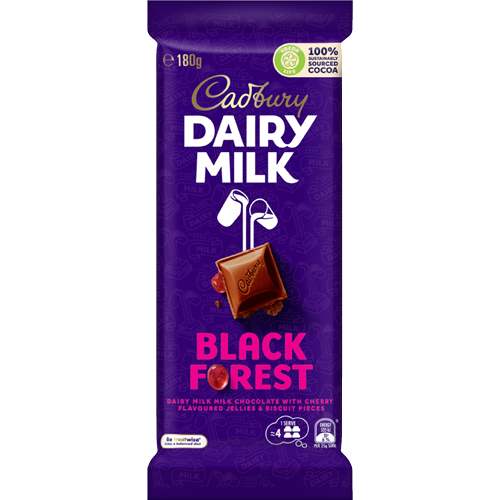 Cadbury Dairy Milk Dairy Milk Black Forest Chocolate Block 180g