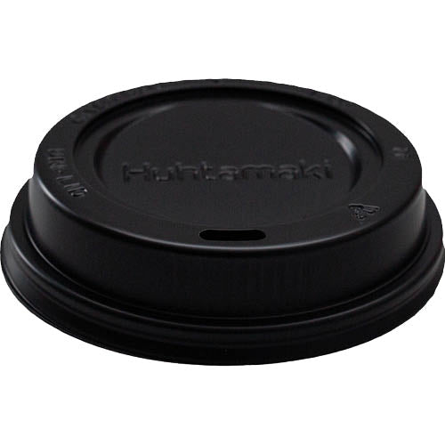 Huhtamaki Black Plastic Domed Uni-Lid 100pk