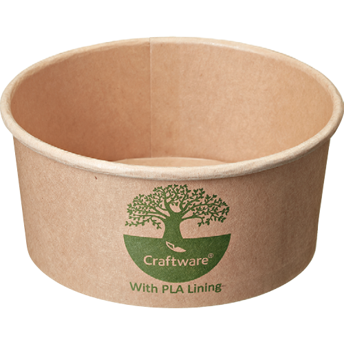 Savpac Craftware Round Container Brown 12oz 25pk