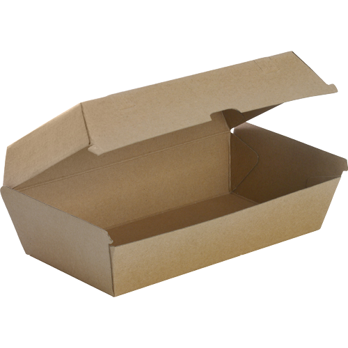 Biopak Bioboard Large Snack Box 204x109x84mm 50pk