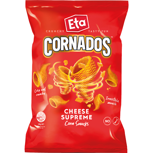 Eta Cornados Cheese Supreme Corn Snacks 100g