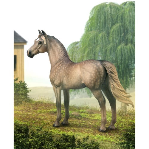 Hand-painted CollectA Morgan Stallion Silver Grulla XL figurine, showcasing elegant details and a refined build, perfect for collectors.