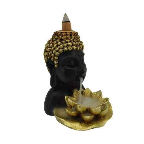 Buddha Backflow Burner with Lotus Flower