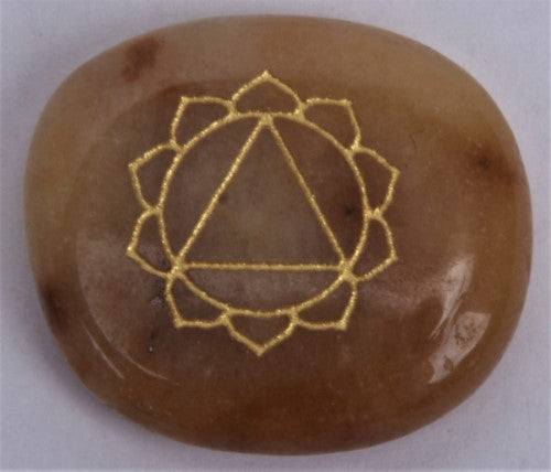 Chakra Meditation Stone - Citrine Solar Plexus (Set of 2)