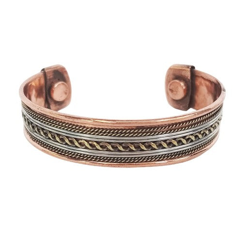 Bracelet - Copper Cuff Pack of 6 15mm Magnetic