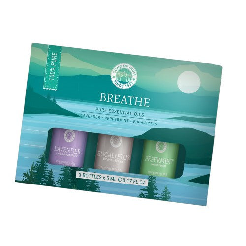Breathe Essential Oil - Pack of 3 - 5ml Gift Pack