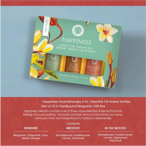 Happiness Essential Oil - Pack of 3 - 5ml Gift Pack