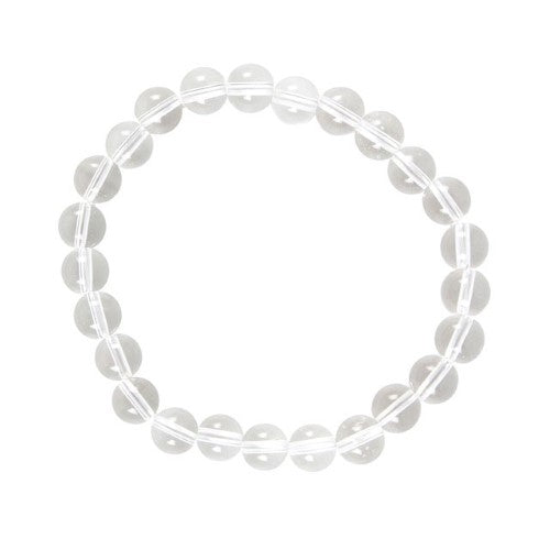 Crown Chakra Clear Quartz Gemstone Bracelet
