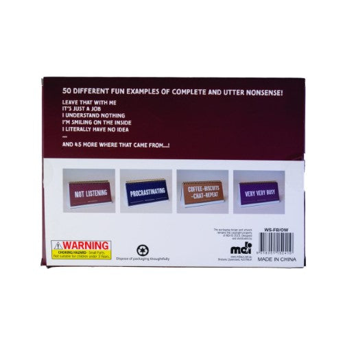 Desktop Office Workspeak Flip Book (21cm)