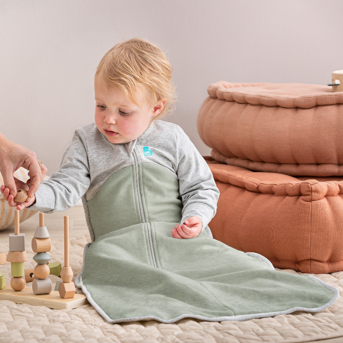 Love to Dream Sleep Bag™ Organic Long Sleeve 1.0 TOG - Olive - 6-12m