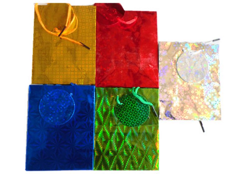 Holograph Giftbag - 14.5cm (Set Of 12 Assorted)