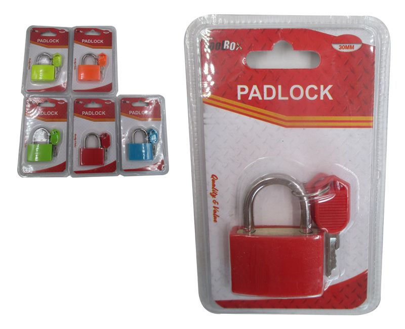 Padlock (Set Of 6 Assorted Colours)