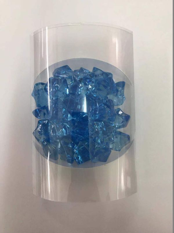 Solid Plastic Cystals - Blue (Set Of 12)