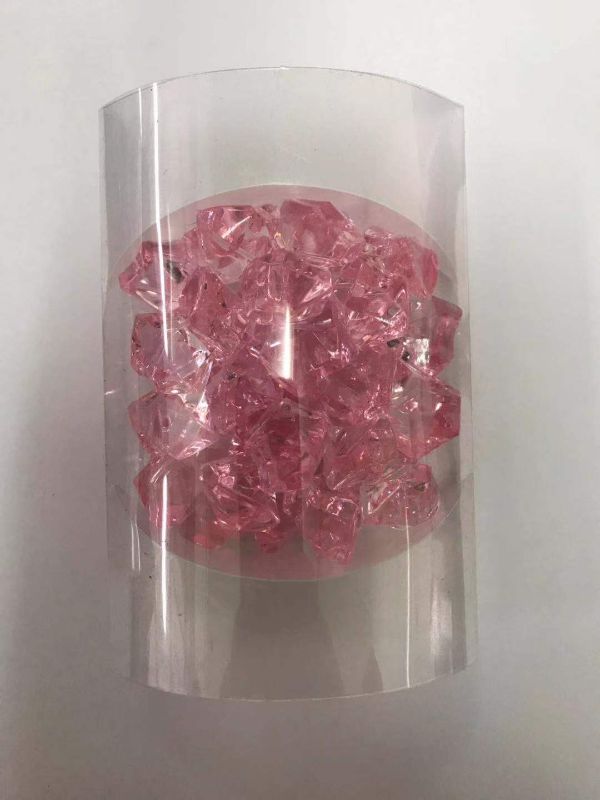 Solid Plastic Cystals - Pink (Set Of 12)
