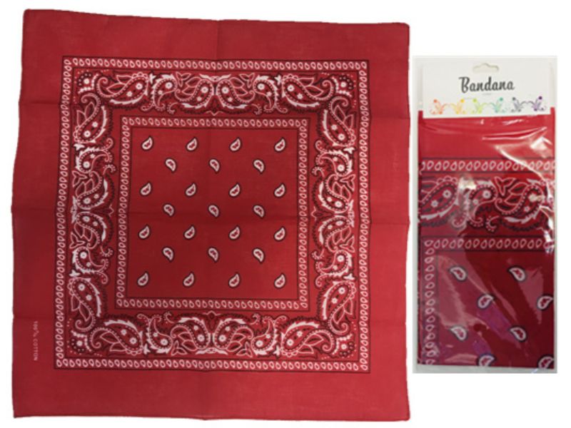 Bandana - Red 56cm (Set Of 6)