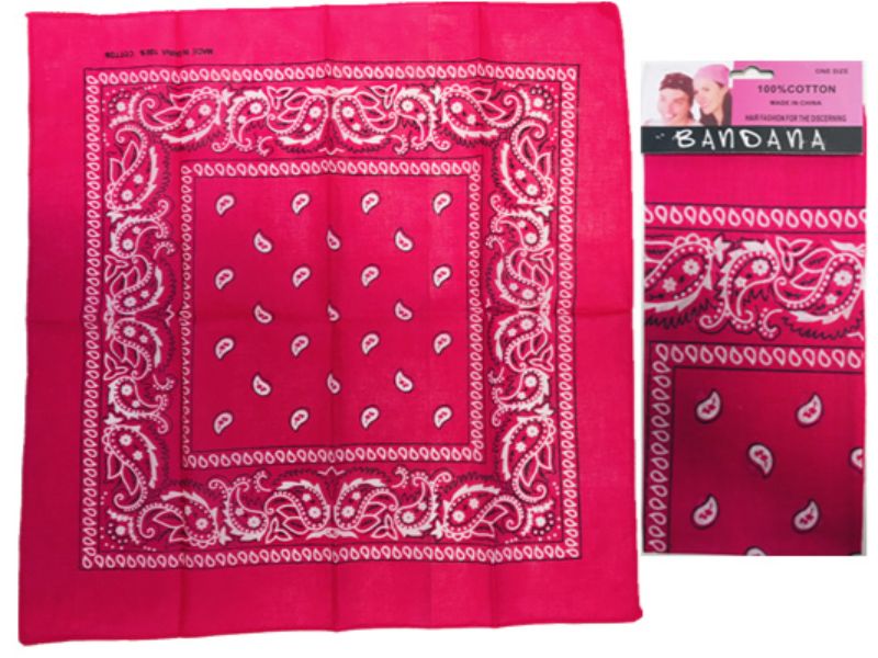 Bandana - Pink 56cm (Set Of 6)