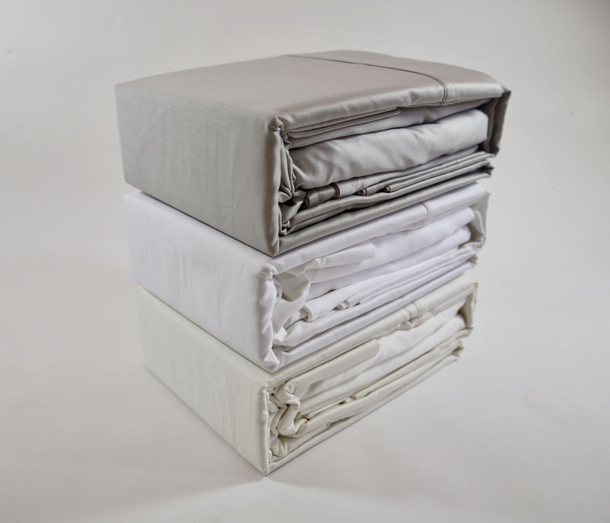 Californian King Sheet Set - 45cm Drop Cream - 610TC by Top Drawer