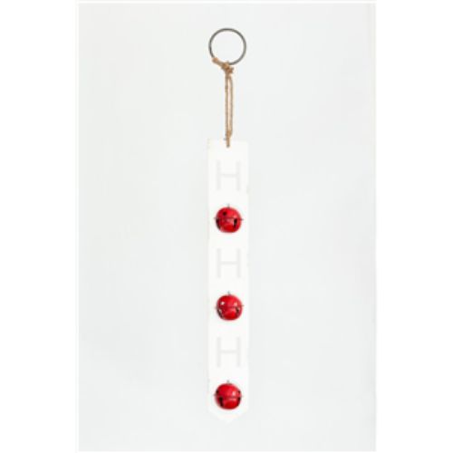 Hohoho Hanging Sign With Bells - Large (84cm)