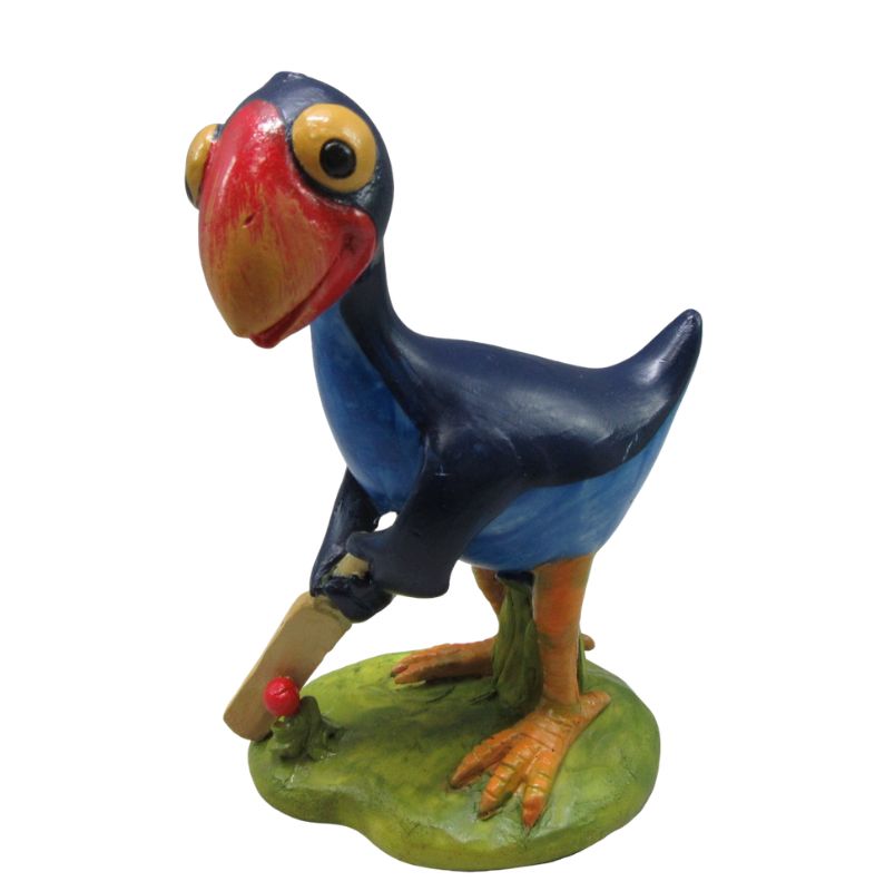 Pukeko - Playing Cricket - Poly Resin