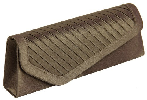 Clutch Bag - Diagonal Pleats