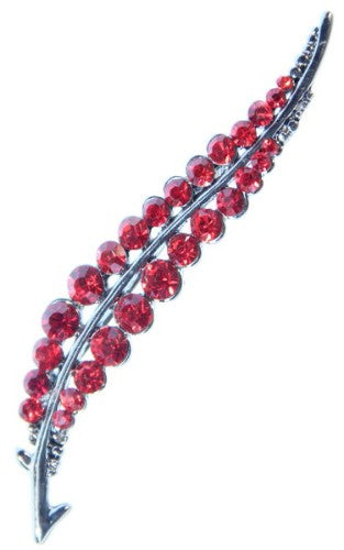 Brooch - Red Leaf