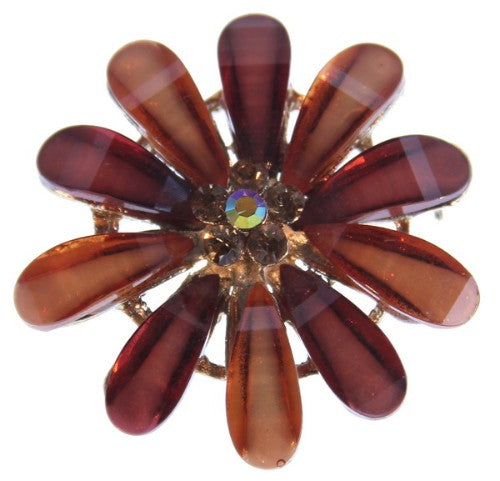 Brooch - Large Stones Flower (Type 1)