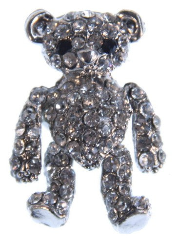 Brooch - Crystal Teddy