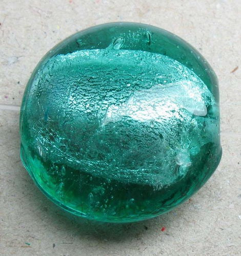 Beads - 19x20x11 Rd Flat Foil 20pcs