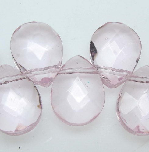 Beads - 9x12mm 47pcs Teardrop PINK