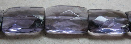 Beads - 13x9mm 25pcs Faceted Flat Rect