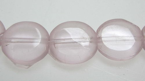 Beads - 10mm 31pcs Rd Frosted Edge PINK