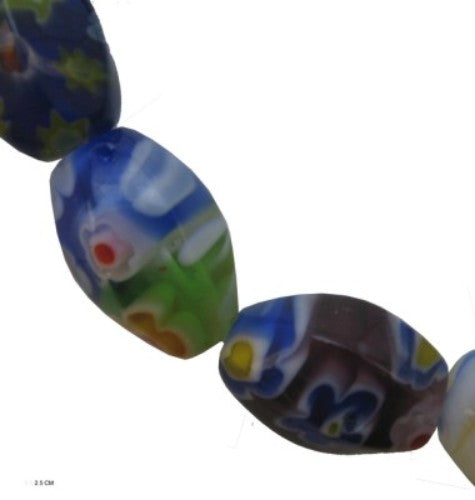 Beads - 9mm Dia X 12mm Venetian 32pcs