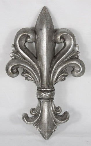 Fleur De Lys Wall Décor Silver