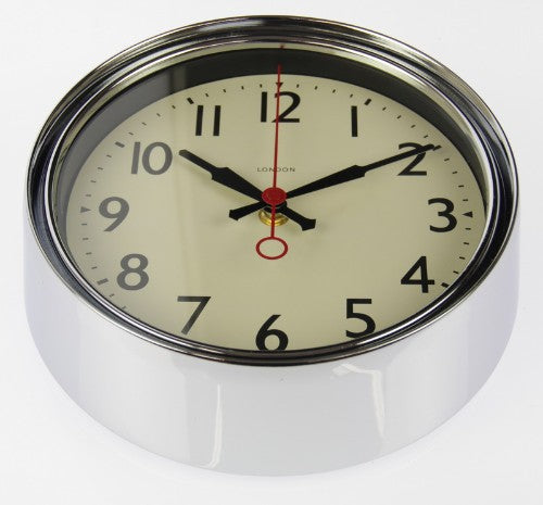 Dallas Clock (22cm) Silver